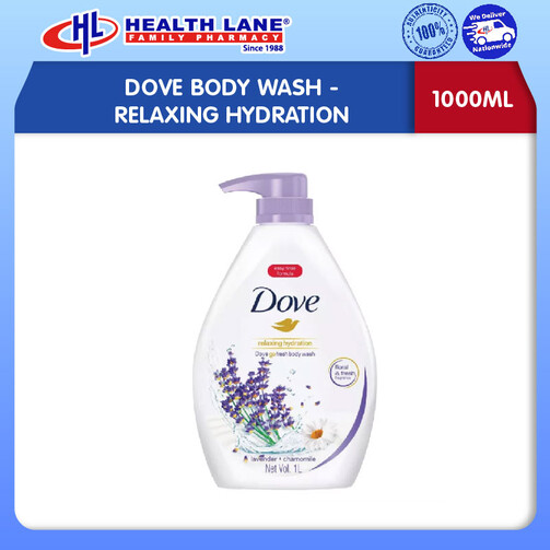 DOVE BODY WASH- RELAXING HYDRATION (1000ML)